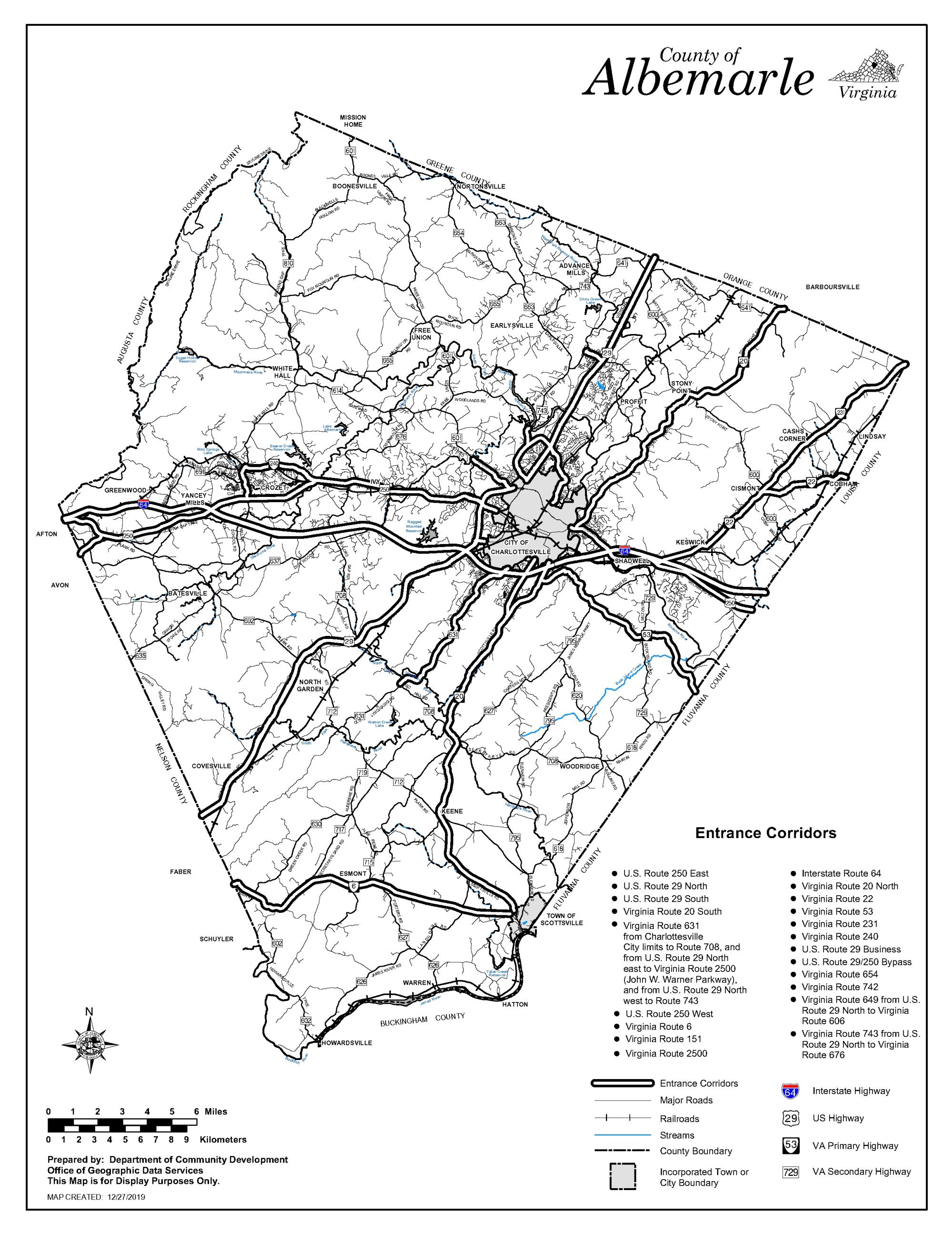 Entrance Corridors map
