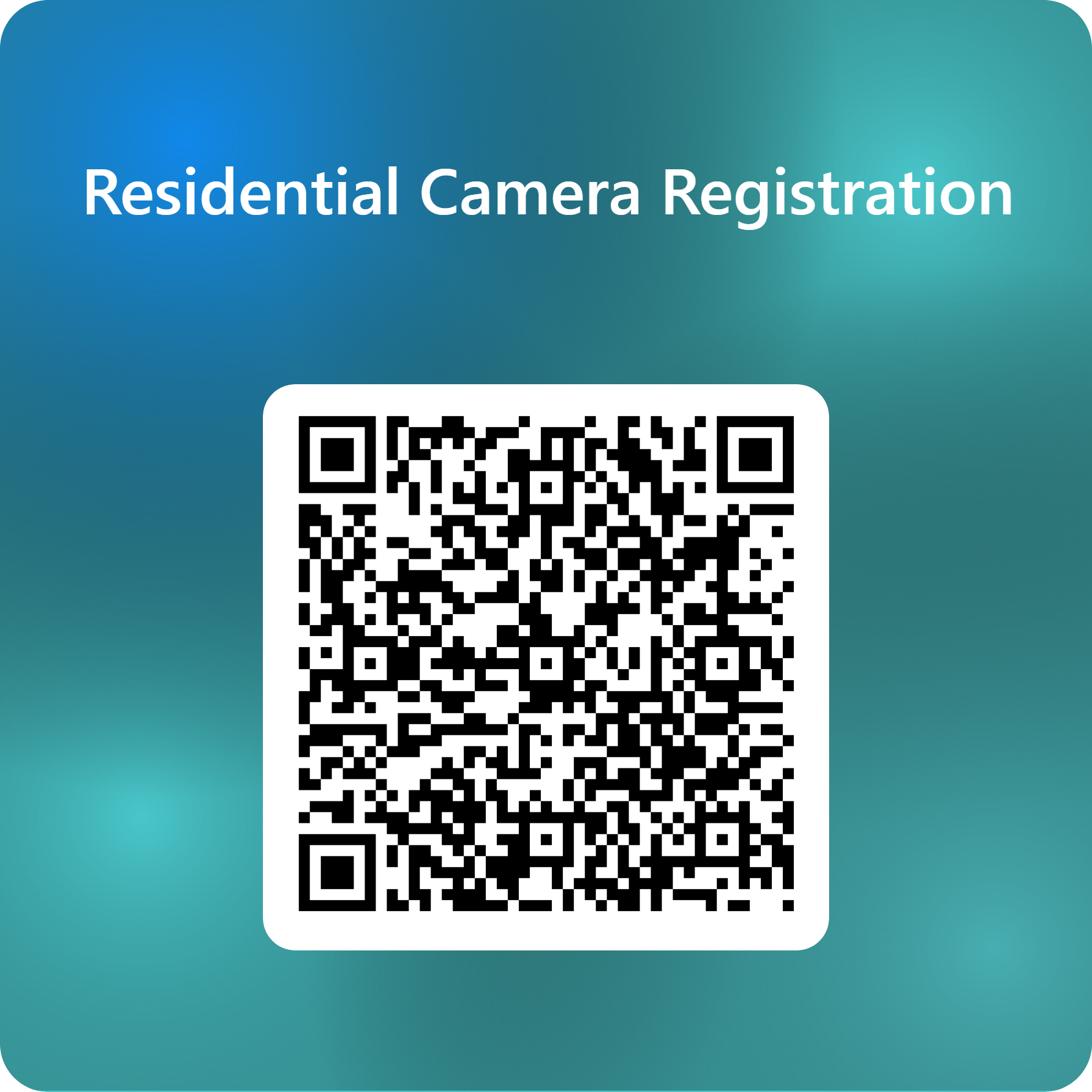 QRCode for Residential Camera Registration_